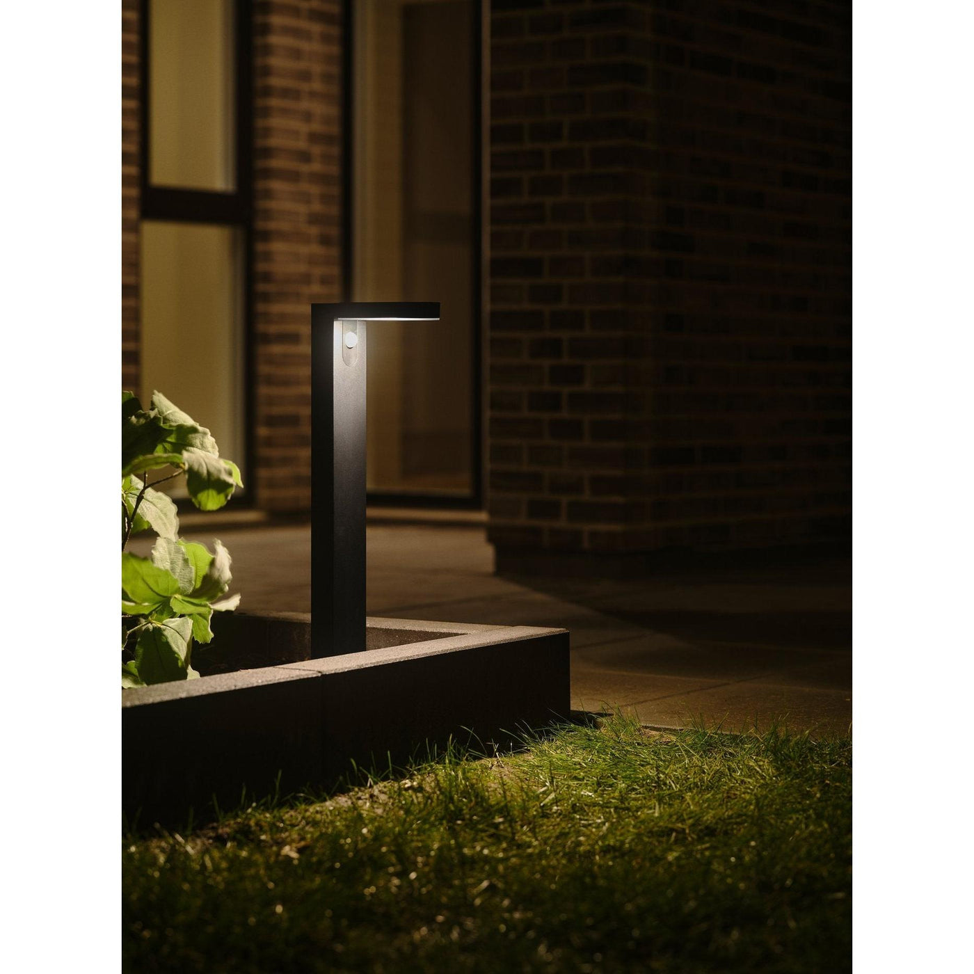 Rica Round Solar Garden Light Black