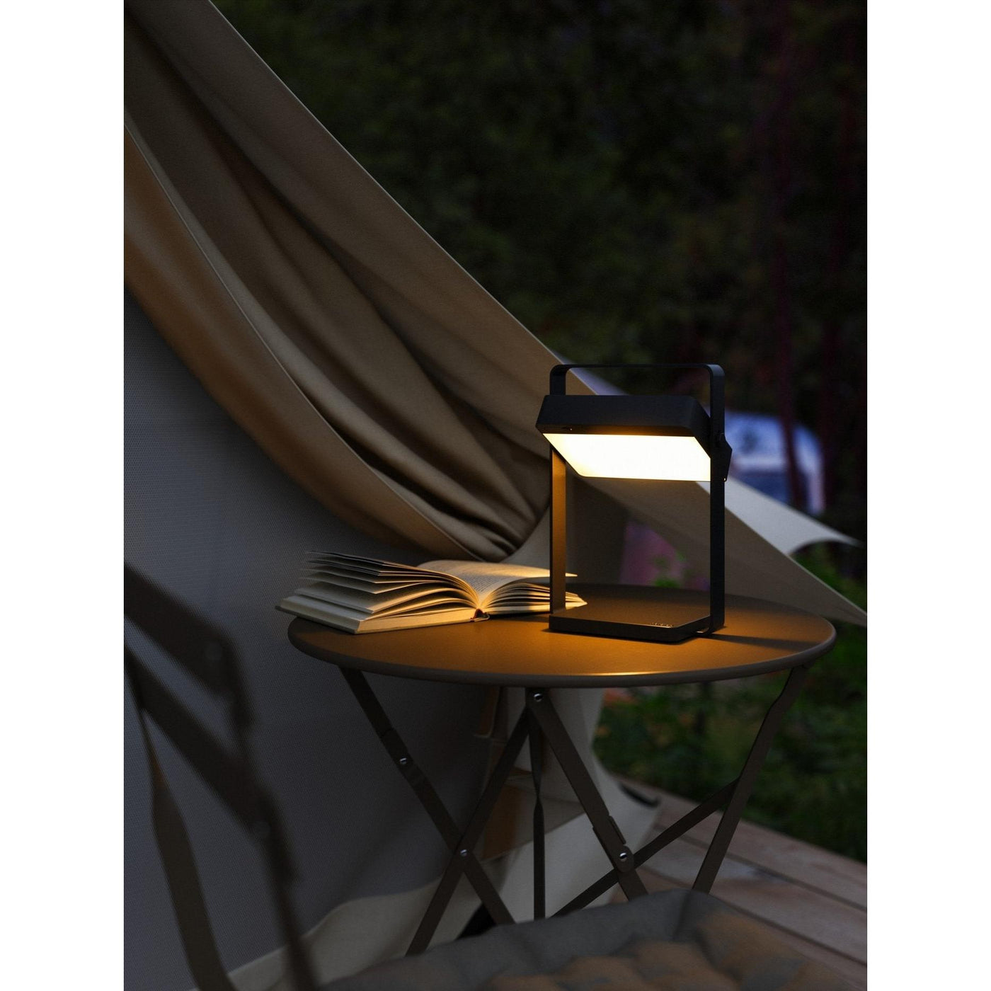 Saulio Solar Battery Light Black