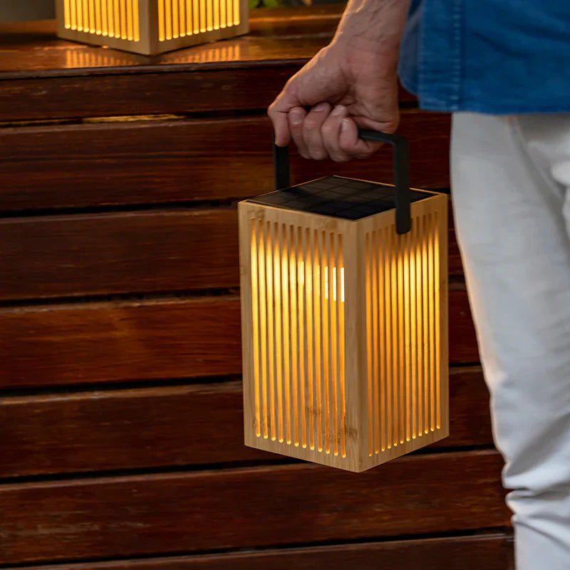 x6 Okinawa Solar Bamboo Lanterns