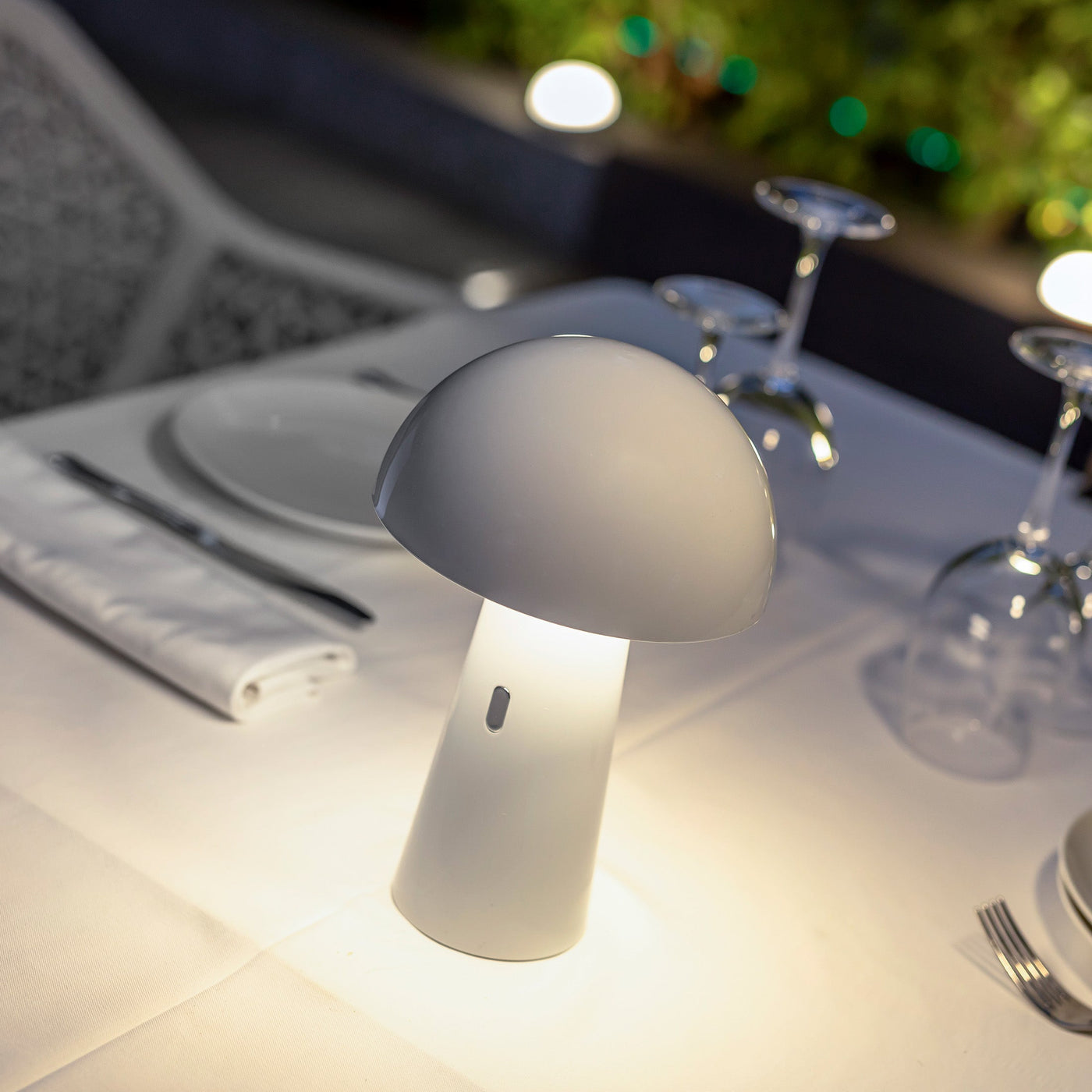 Shitake Re-chargeable Lamp White