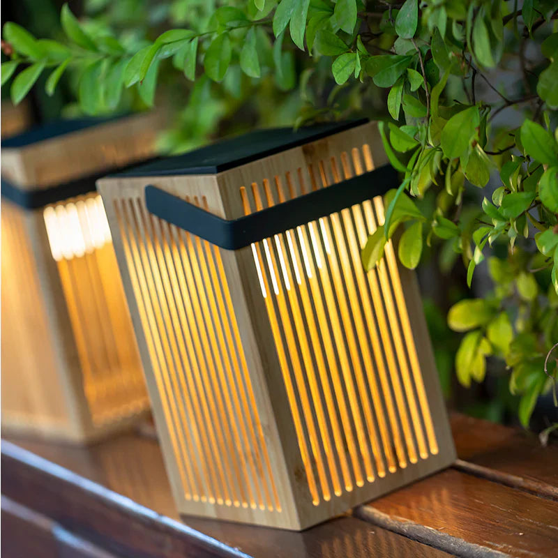 x6 Okinawa Solar Bamboo Lanterns