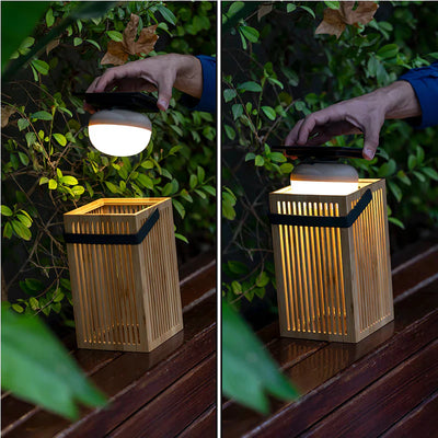 x6 Okinawa Solar Bamboo Lanterns