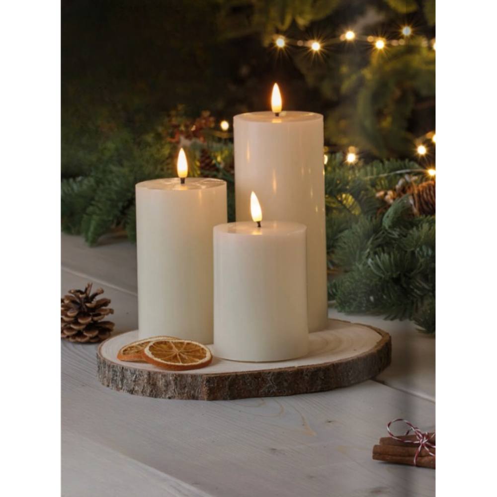 LED Pillar Candles Wide