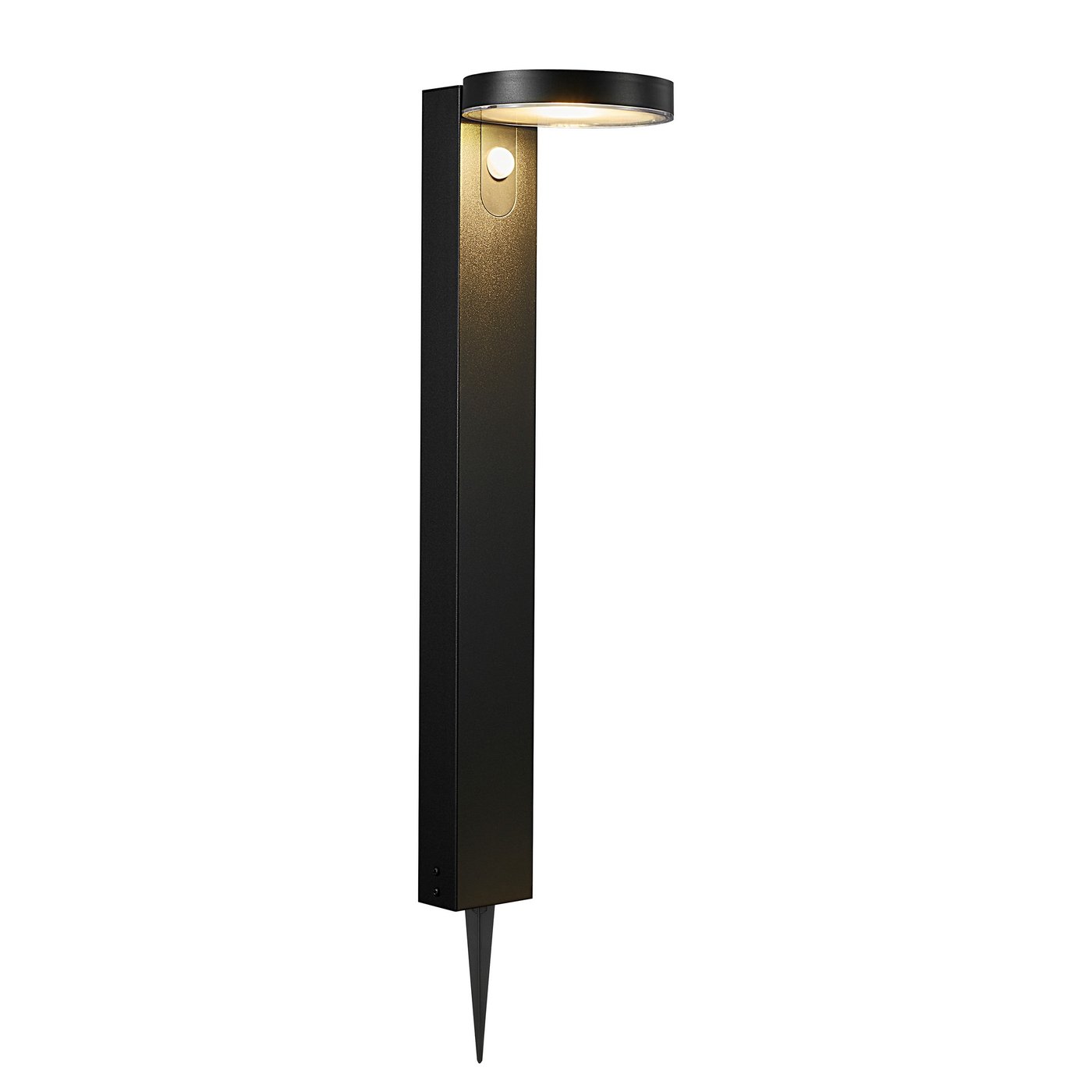 Rica Round Solar Garden Light Black