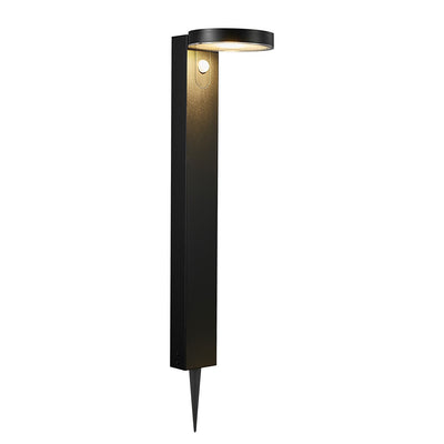 Rica Round Solar Garden Light Black
