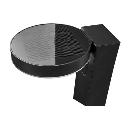 Rica Round Solar Garden Light Black