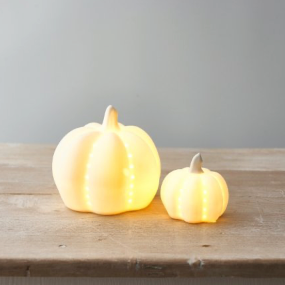 x4 LED Ceramic Pumpkins