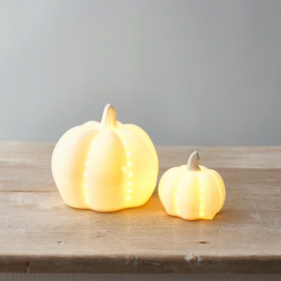 x4 LED Ceramic Pumpkins