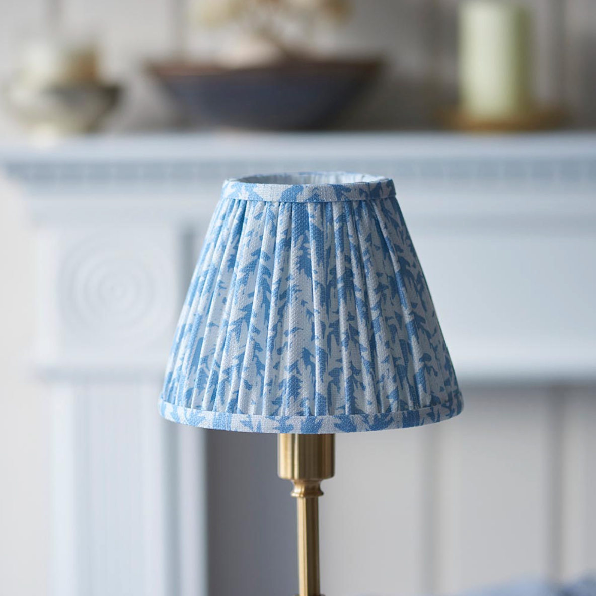 Burley Rechargeable Table Lamp with Leaf Shade