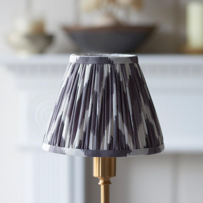 Burley Rechargeable Table Lamp with Zigzag Shade