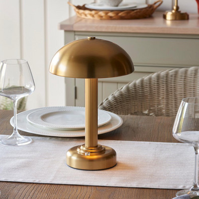 Bridport Rechargeable Table Lamp Warm Brass