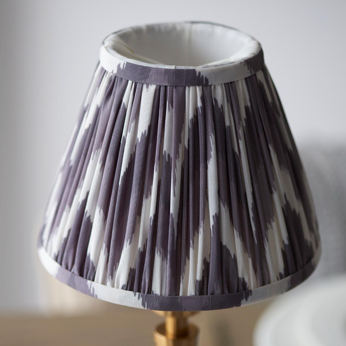 Upton Rechargeable Table Lamp with Zigzag Shade