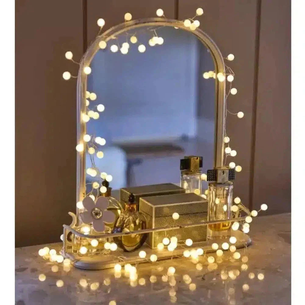 X6 Snowberry Garland Lights White