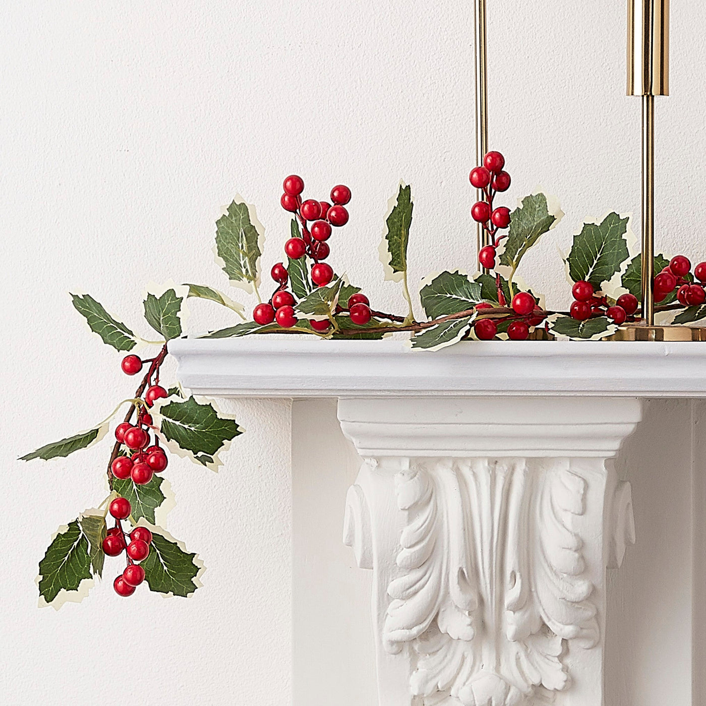 x2 Christmas Holly Garland