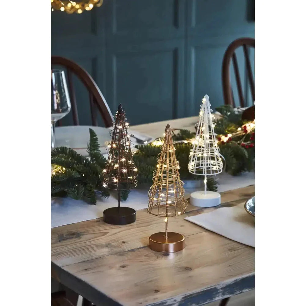 x6 Table Tree Lights Gold