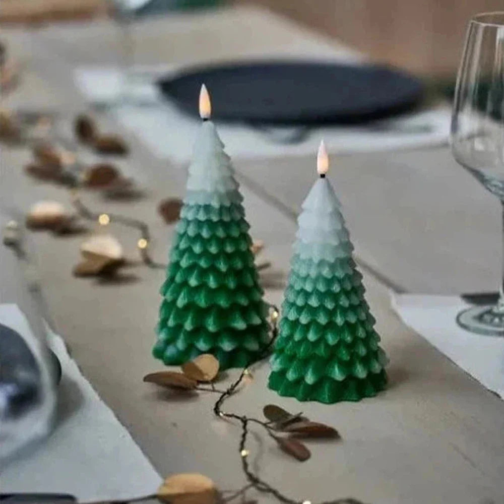 Festive LED Candles & Berries Table Pack