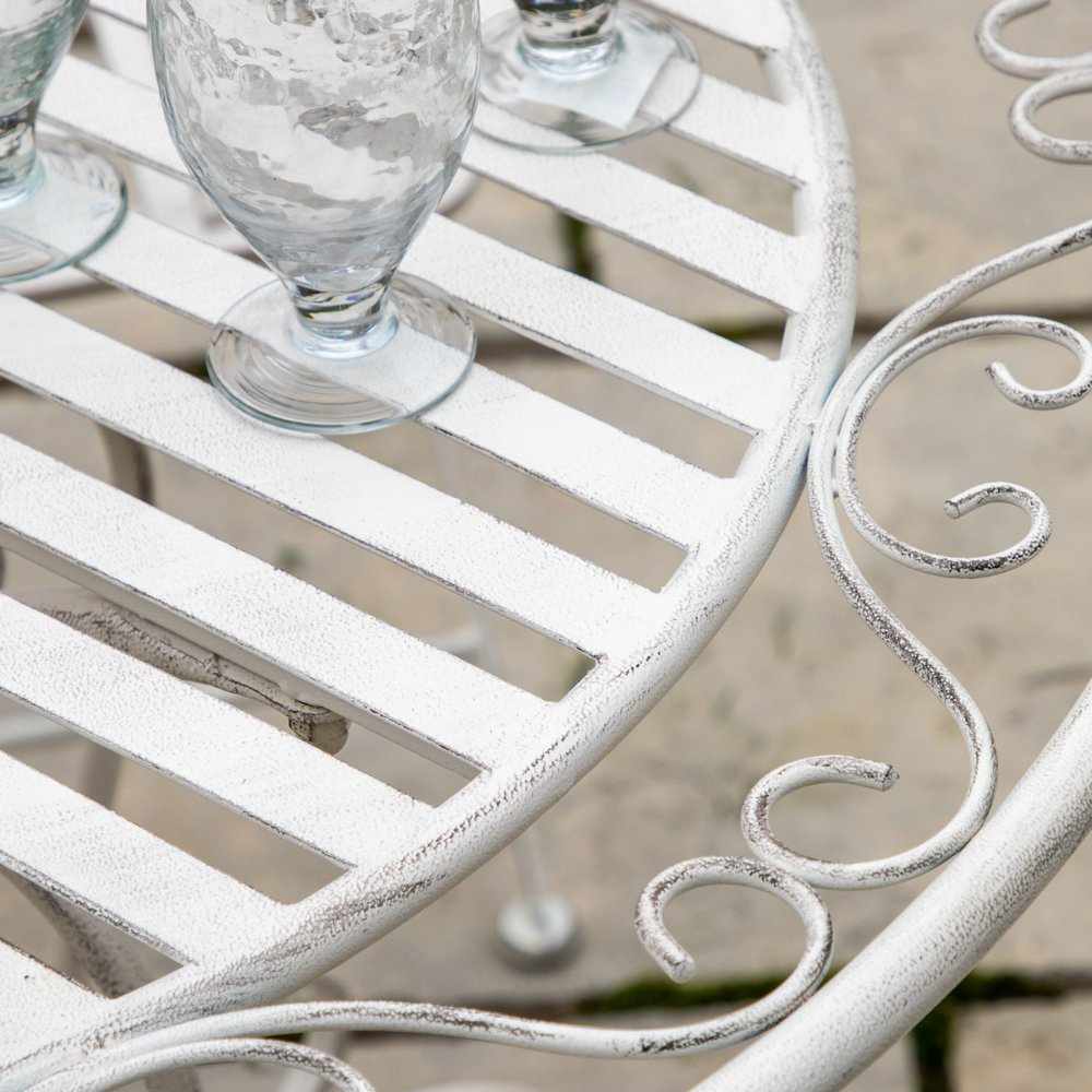 Allendale 4 Seater Bistro Set Vanilla