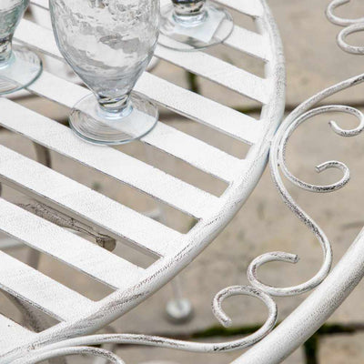 Allendale 4 Seater Bistro Set Vanilla