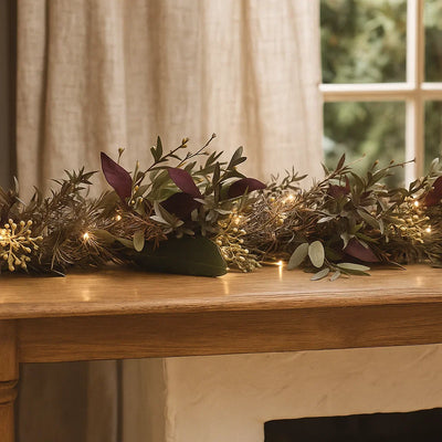 Pre Lit Winter Garland