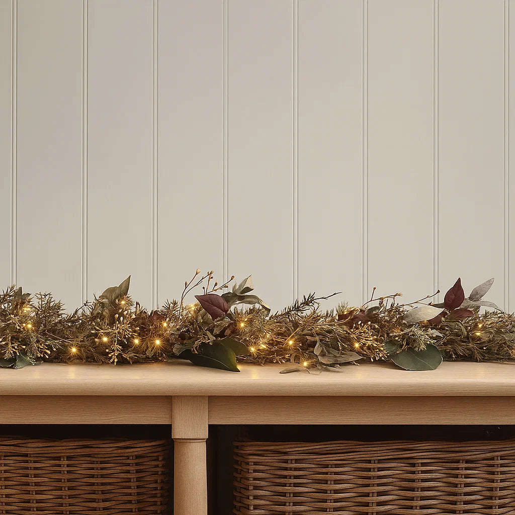 Pre Lit Winter Garland Large