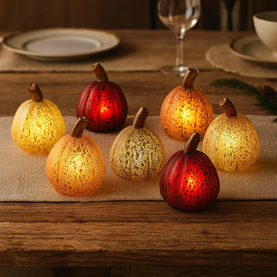x16 Mixed Glass Pumpkin Lights