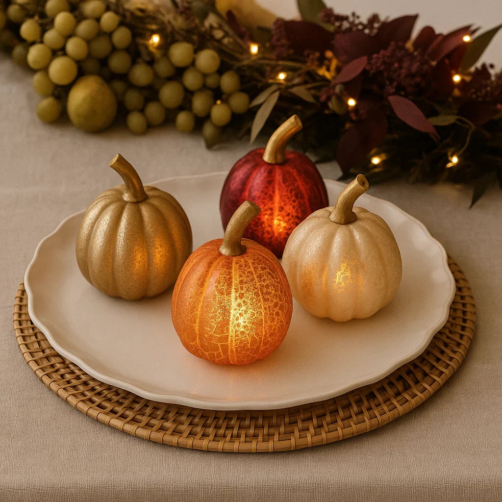 x16 Mixed Glass Pumpkin Lights