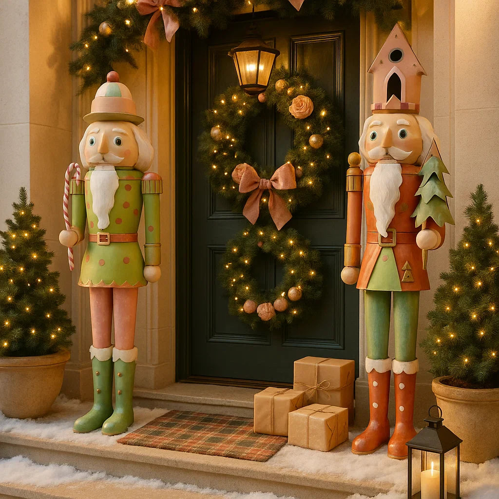 Pastel Tall Nutcracker Pair