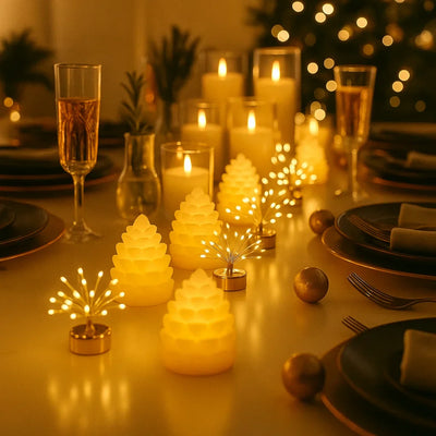 x6 Table Star Lights x6 Tealights