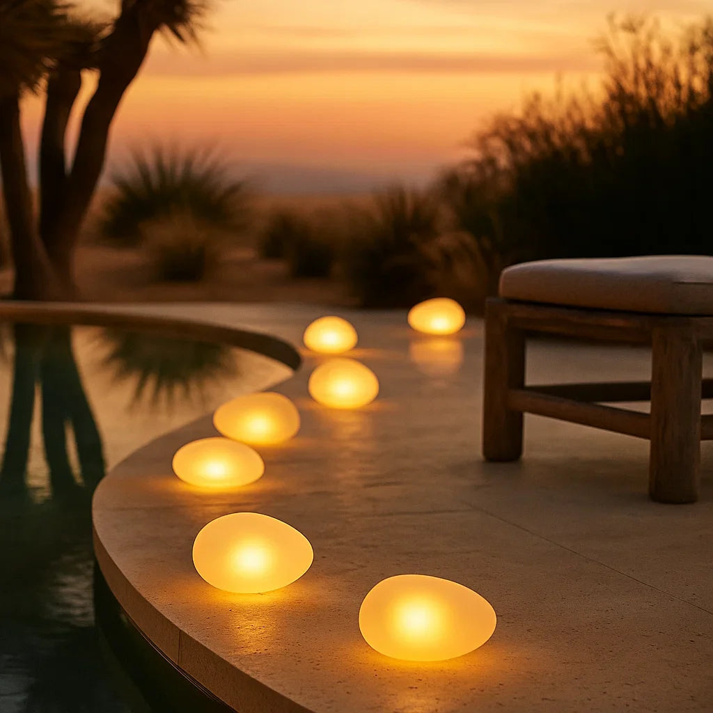 x24 Solar Glass Pebbles