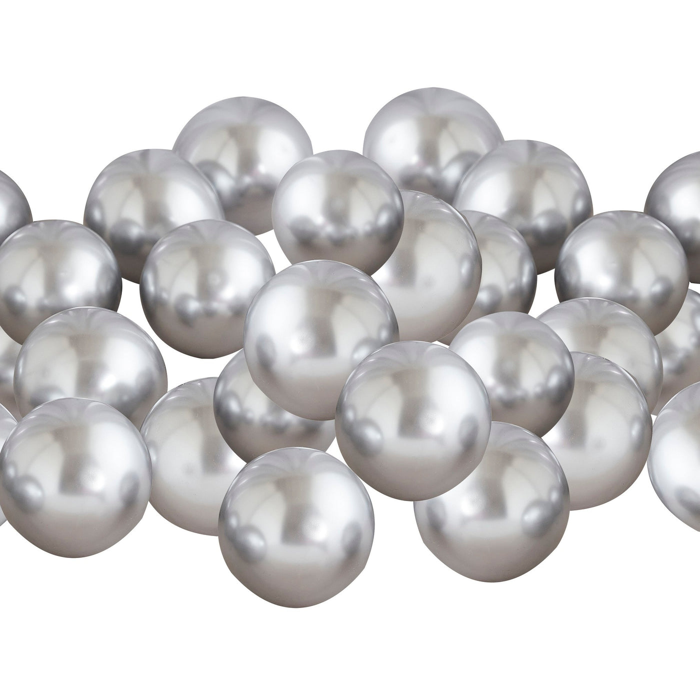 Silver 2025 Happy New Year Balloon Mosaic