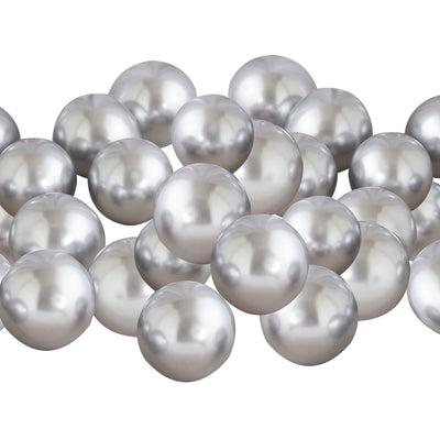Silver 2025 Happy New Year Balloon Mosaic