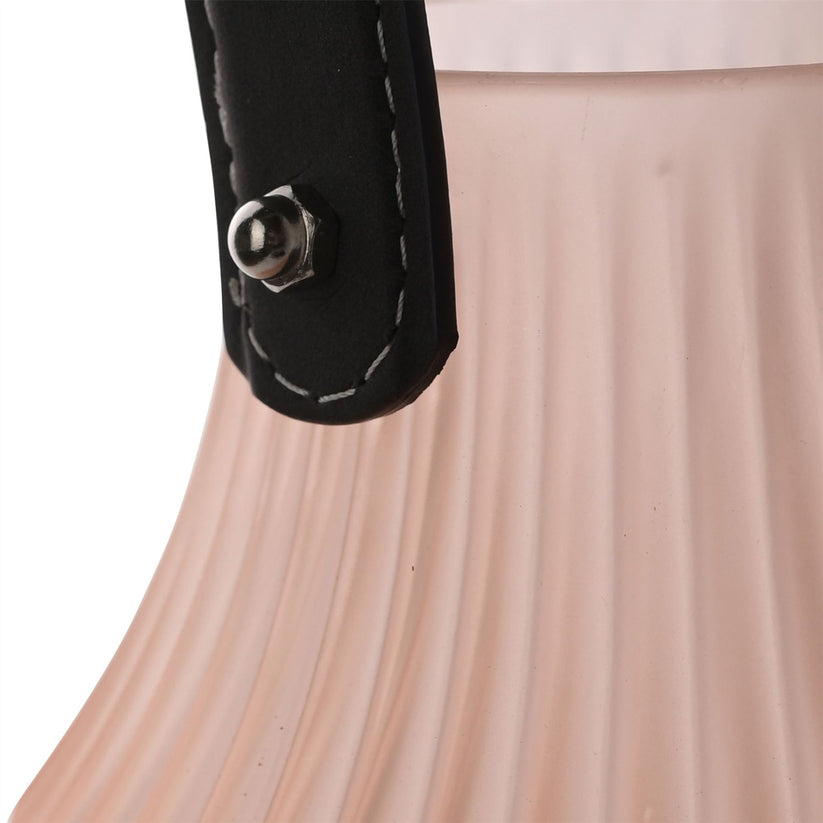 Frosted Pink Portable Battery Lantern