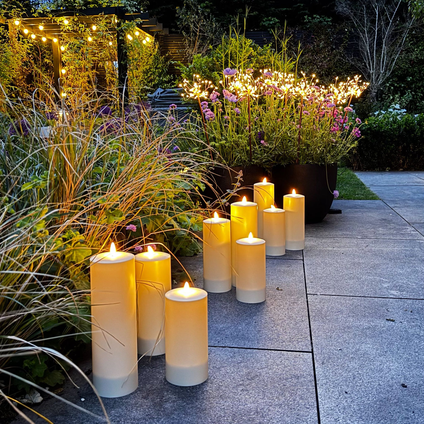 x3 Solar Pillar Candles