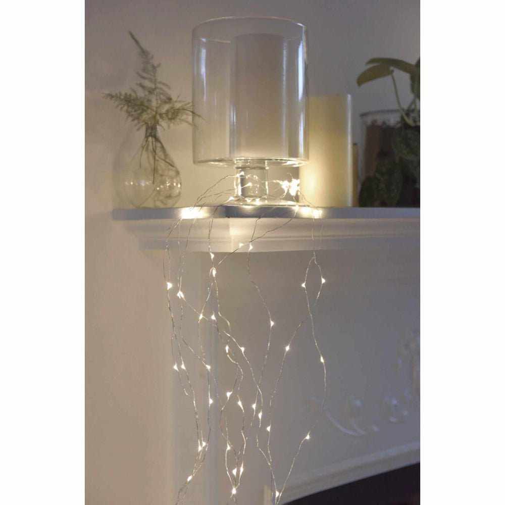 Cascade Garland Lights Silver