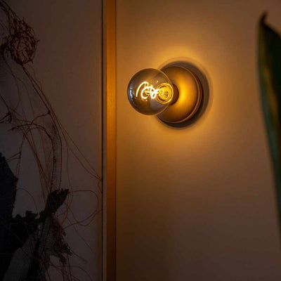 Cordless Wall Light Gold Smoked