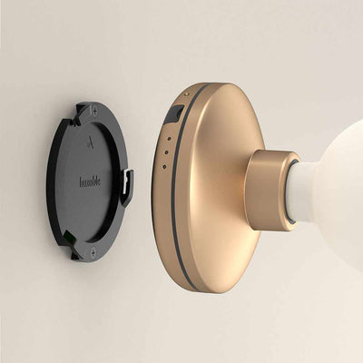 Cordless Wall Light Gold Smoked