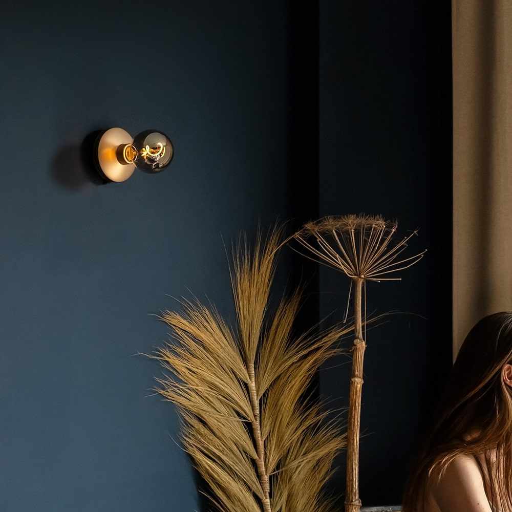 Cordless Wall Light Gold Smoked