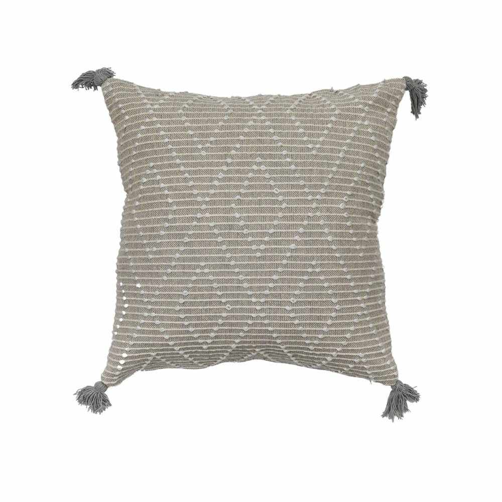 Diamond Woven Throw & 2x Pillows Grey - NEST & FLOWERS