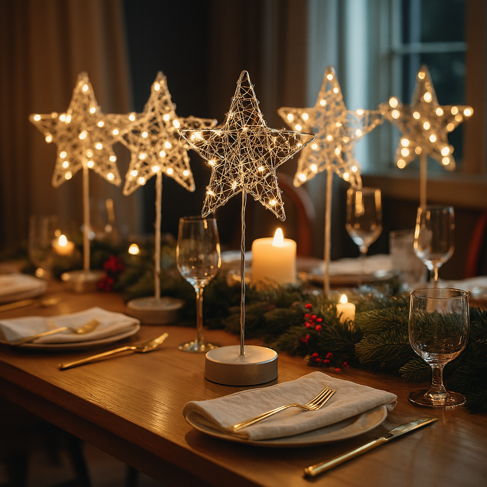 x6 Table Stars Silver