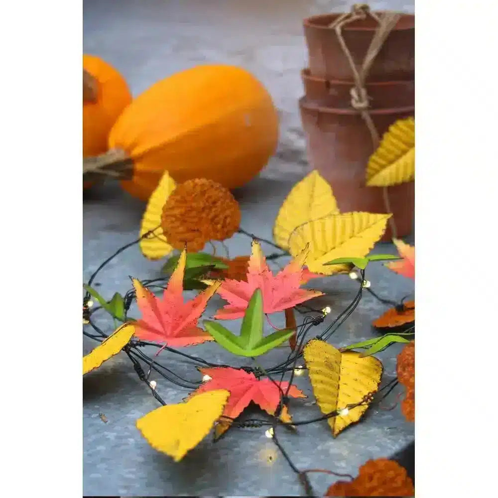 Fall Leaves Garland Lights - NEST & FLOWERS