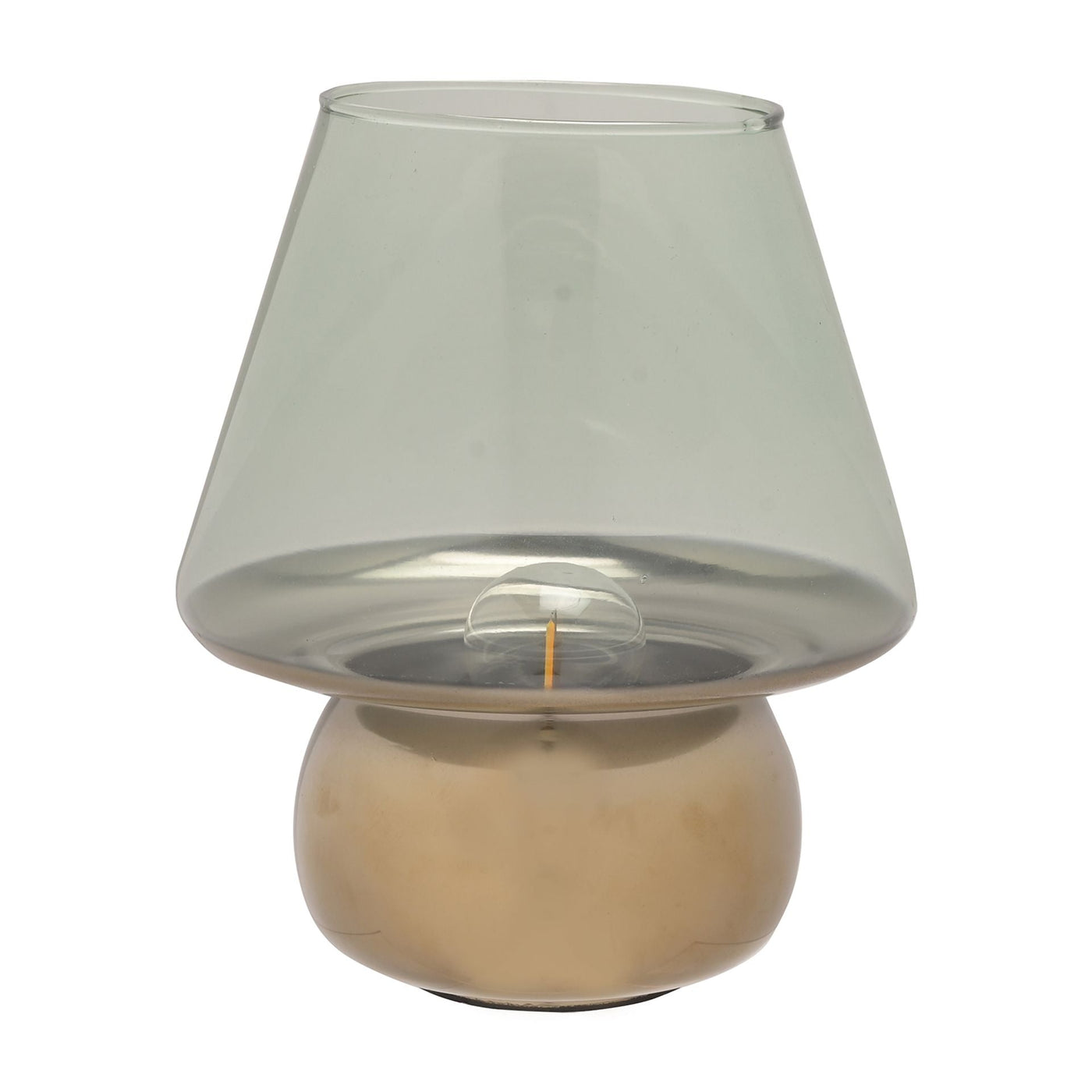 Gold & Green LED Lamp