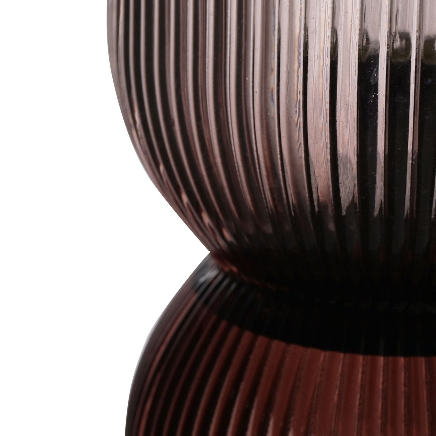 Taupe Battery Glass Lamp