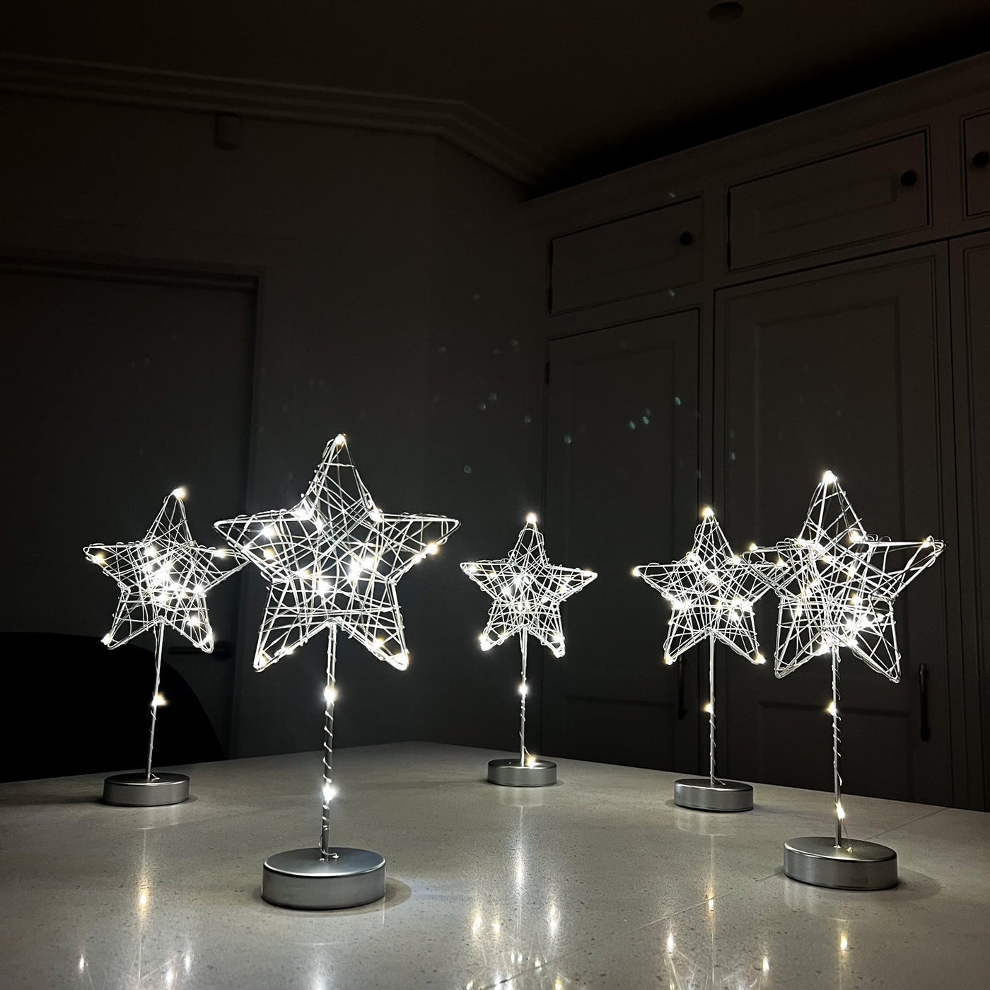 x12 Table Stars Silver