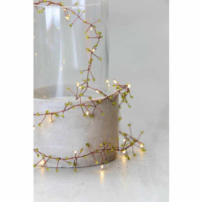 Jewel Cluster Garland Lights Green - NEST & FLOWERS