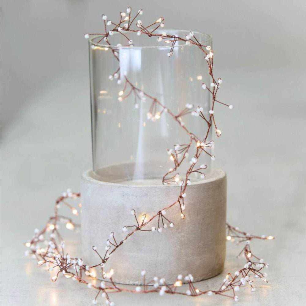 Jewel Cluster Garland Lights White - NEST & FLOWERS