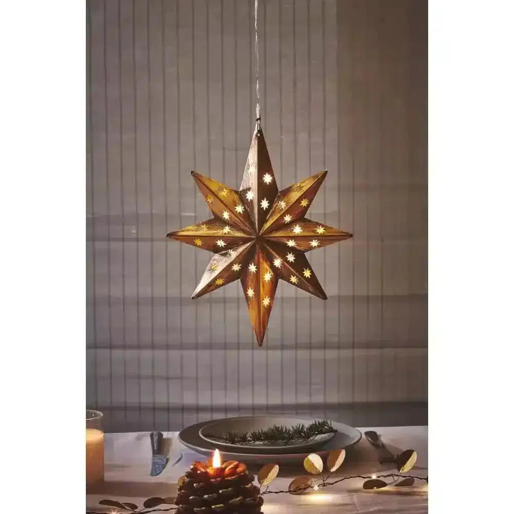 LED Star Light Large Gold - NEST & FLOWERS