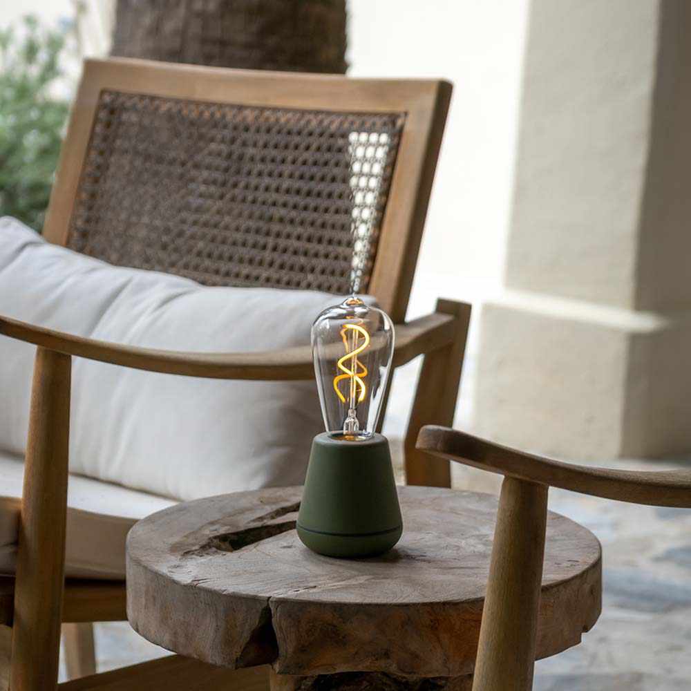 Lummus Re-chargeable Table Lamp Green