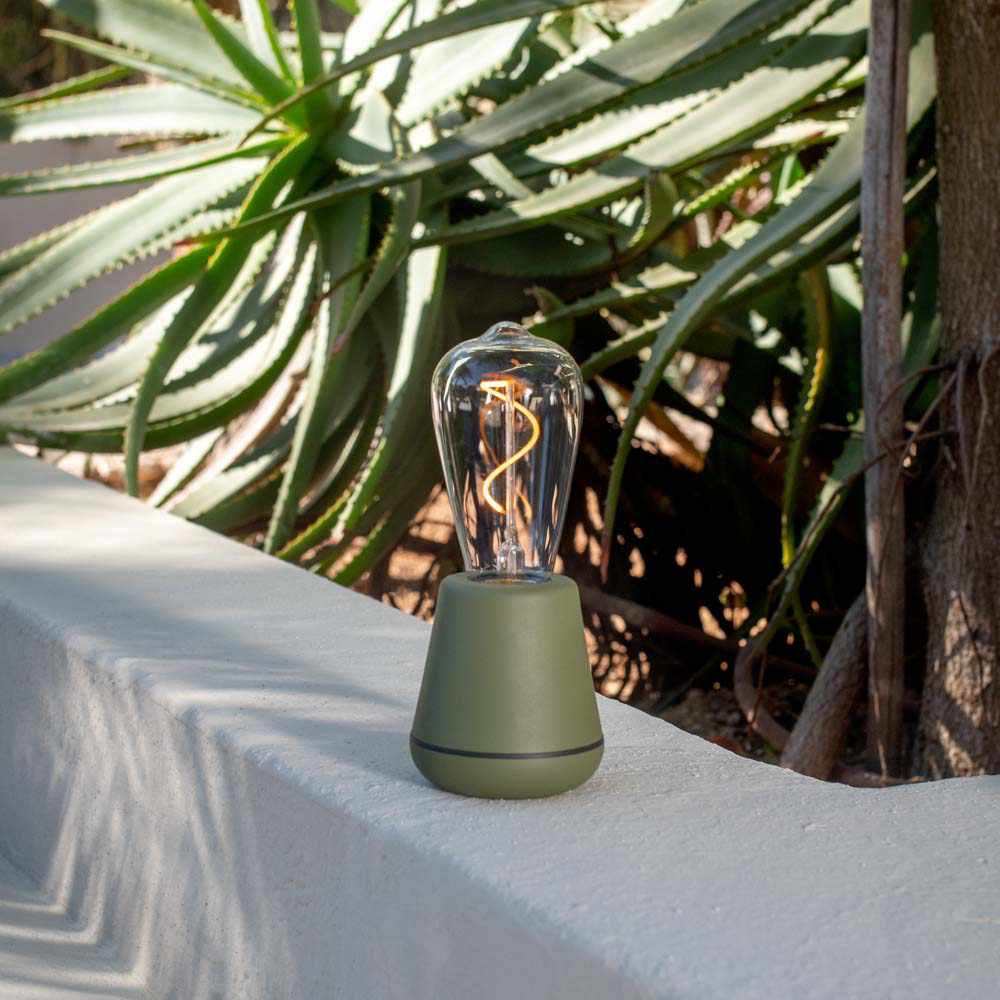 Lummus Re-chargeable Table Lamp Green