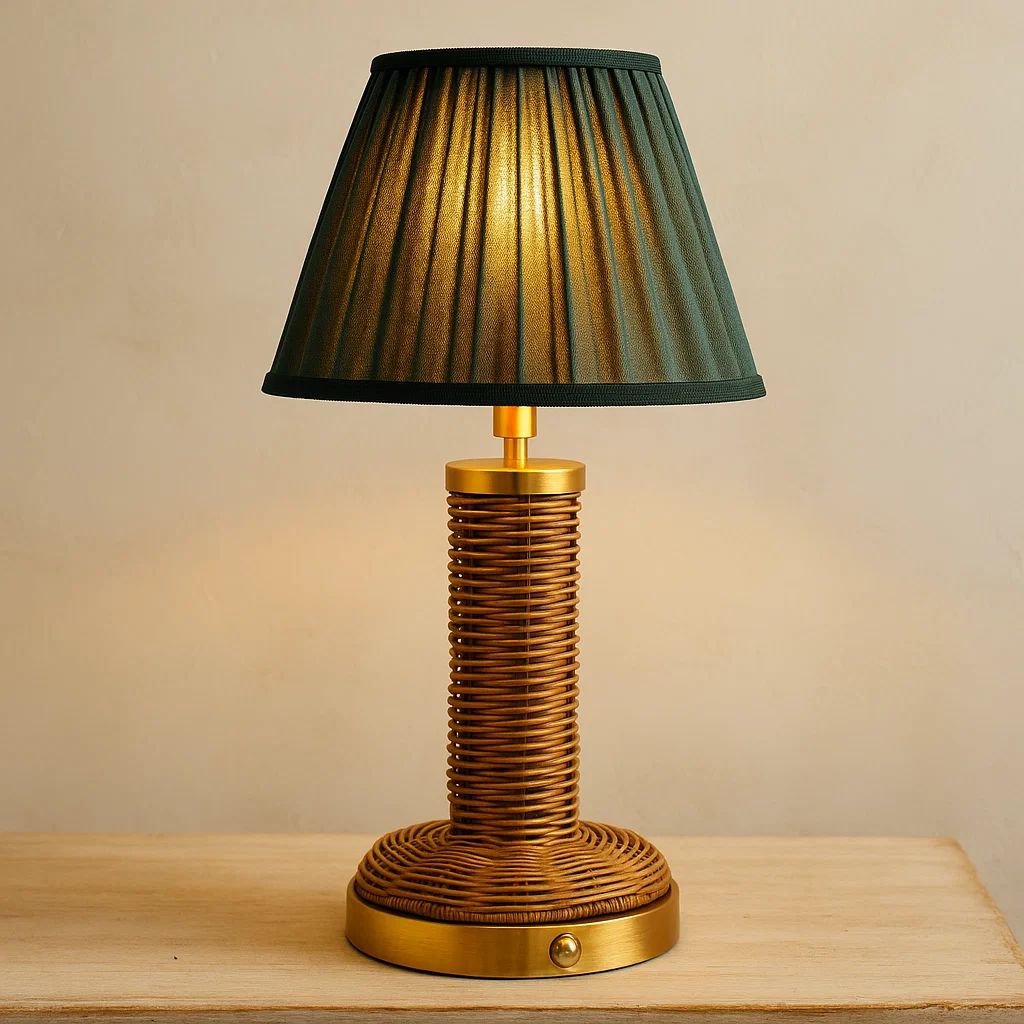 x3 Lux Rattan Re-chargeable Table Lamps
