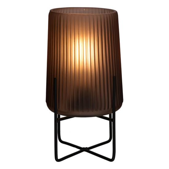 Frosted Coffee Battery Glass Lamp